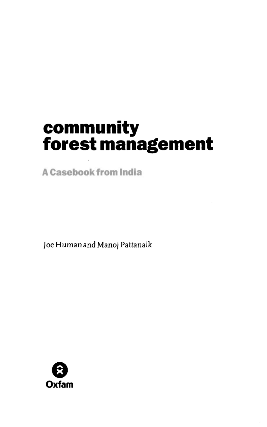 Community Forest Management