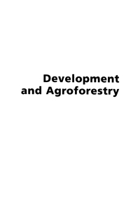 Imagen de portada: Development and Agroforestry 9780855984649