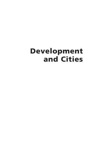 Cover image: Development and Cities 9780855984656