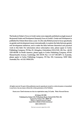 Cover image: Gender and Migration 9780855983994