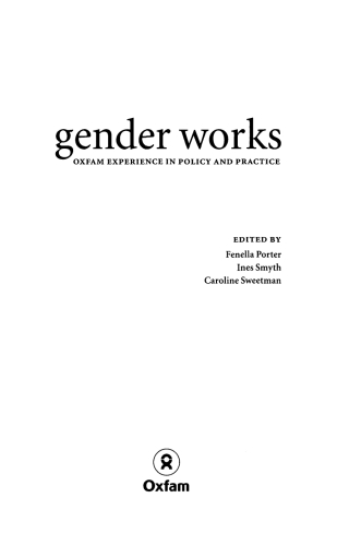Imagen de portada: Gender Works 9780855984076