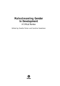 Imagen de portada: Mainstreaming Gender in Development 9780855985516