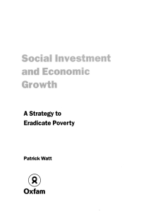 Imagen de portada: Social Investment and Economic Growth 9780855984342