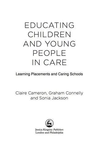 Cover image: Educating Children and Young People in Care 9781849053655