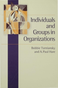 Imagen de portada: Individuals and Groups in Organizations 1st edition 9780761957201