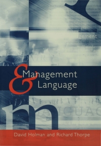 Titelbild: Management and Language 1st edition 9780761969075