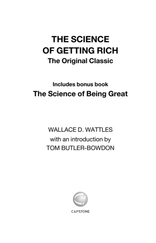Cover image: The Science of Getting Rich 1st edition 9780857080080