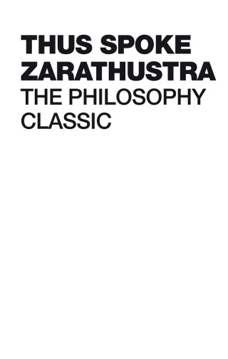Cover image: Thus Spoke Zarathustra 1st edition 9780857089304