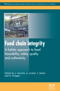 Cover image: Food Chain Integrity: A Holistic Approach to Food Traceability, Safety, Quality and Authenticity 9780857090683