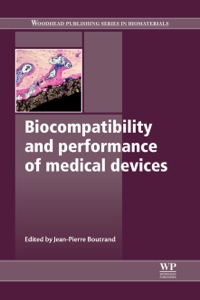 表紙画像: Biocompatibility and Performance of Medical Devices 9780857090706