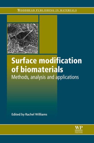 Titelbild: Surface Modification of Biomaterials: Methods Analysis And Applications 9781845696405