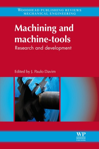 Cover image: Machining and Machine-tools: Research And Development 9780857091543