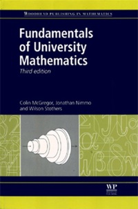 Immagine di copertina: Fundamentals of University Mathematics 3rd edition 9780857092236