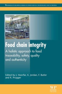 Imagen de portada: Food Chain Integrity: A Holistic Approach To Food Traceability, Safety, Quality And Authenticity 9780857090683