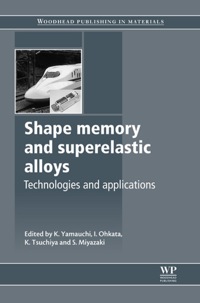 Titelbild: Shape Memory and Superelastic Alloys: Applications And Technologies 9781845697075