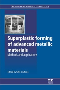 صورة الغلاف: Superplastic Forming of Advanced Metallic Materials: Methods And Applications 9781845697532