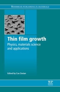 Titelbild: Thin Film Growth: Physics, Materials Science And Applications 9781845697365