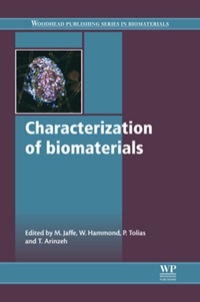 صورة الغلاف: Characterization of Biomaterials 9781845698102