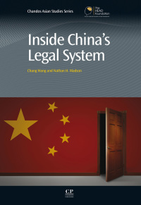 Omslagafbeelding: Inside China's Legal System 9780857094605