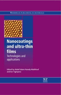 表紙画像: Nanocoatings and Ultra-Thin Films: Technologies And Applications 9781845698126