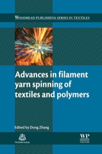 Cover image: Advances in Filament Yarn Spinning of Textiles and Polymers 9780857094995