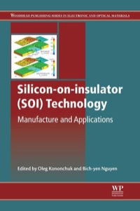 Cover image: Silicon-On-Insulator (SOI) Technology: Manufacture and Applications 9780857095268