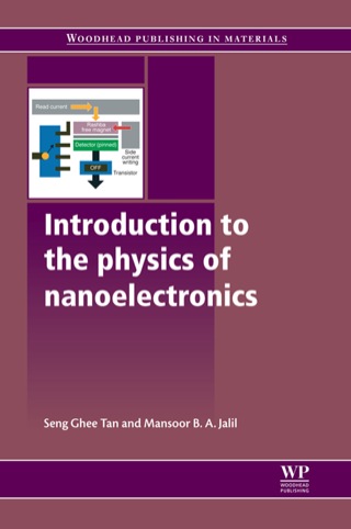 Cover image: Introduction to the Physics of Nanoelectronics 9780857095114