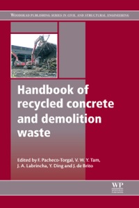 Cover image: Handbook of Recycled Concrete and Demolition Waste 9780857096821