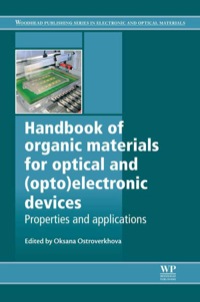 Titelbild: Handbook of Organic Materials for Optical and (Opto)Electronic Devices: Properties And Applications 9780857092656