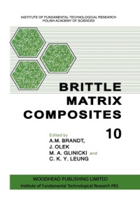 Cover image: Brittle Matrix Composites 10 9780857099884