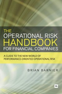 Cover image: The Operational Risk Handbook for Financial Companies 1st edition 9780857190536