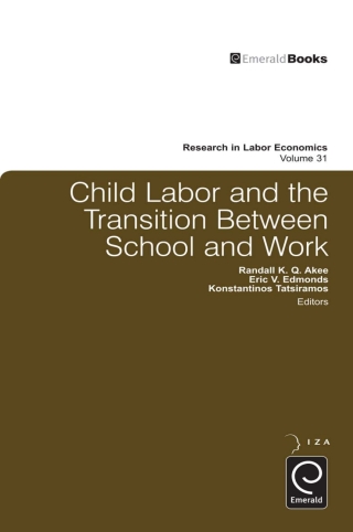 Cover image: Child Labor and the Transition Between School and Work 9780857240002