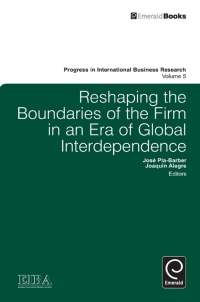 Cover image: Reshaping the Boundaries of the Firm in an Era of Global Interdependence 9780857240873