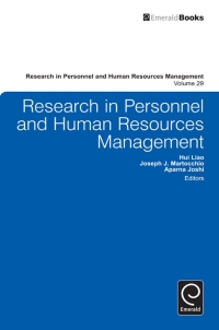 Imagen de portada: Research in Personnel and Human Resources Management 9780857241252