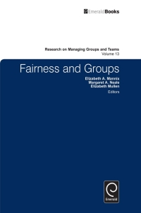 Cover image: Fairness and Groups 9780857241610