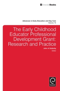 Cover image: The Early Childhood Educator Professional Development Grant 9780857242792