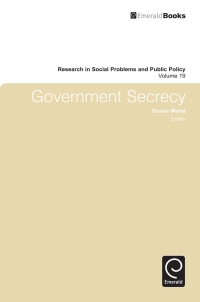 Imagen de portada: Government Secrecy 9780857243898