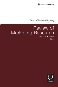 صورة الغلاف: Review of Marketing Research 9780857244758