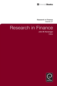 Cover image: Research in Finance 9780857245410