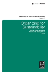 صورة الغلاف: Organizing for Sustainability 9780857245571