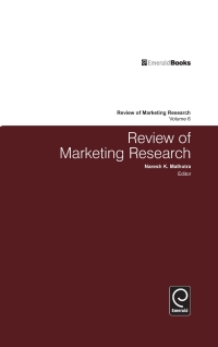 Imagen de portada: Review of Marketing Research 9780765621276