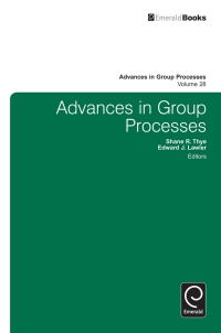 表紙画像: Advances in Group Processes 9780857247735