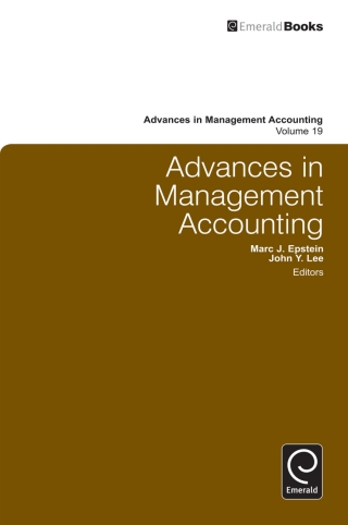 Cover image: Advances in Management Accounting 9780857248176