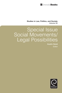 Imagen de portada: Special Issue: Social Movements/Legal Possibilities 9780857248251