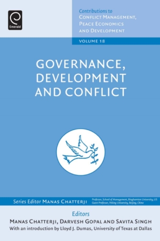 Cover image: Governance, Development and Conflict 9780857248954