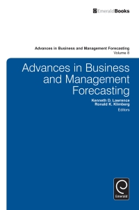 Cover image: Advances in Business and Management Forecasting 9780857249593