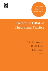 Imagen de portada: Electronic HRM in Theory and Practice 9780857249739