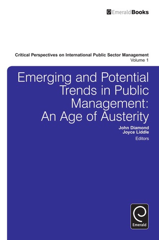 Cover image: Emerging and Potential Trends in Public Management 9780857249975