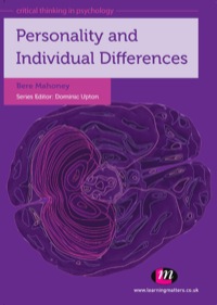صورة الغلاف: Personality and Individual Differences 1st edition 9780857251145