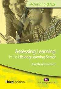 Imagen de portada: Assessing Learning in the Lifelong Learning Sector 3rd edition 9780857252685